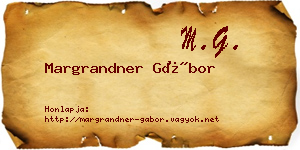 Margrandner Gábor névjegykártya